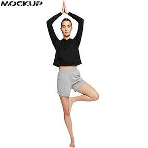 Sudadera Corta con Capucha para Mujer, Estilo Holgado, Hombros Caídos, Ropa Urbana de Invierno, Tejido Tejido, Sudadera con Estampado, OEM - Product Image 4