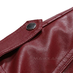 Veste en cuir PU et laine sur mesure de haute qualité, service OEM, meilleur prix, vêtements d'hiver - Product Image 4