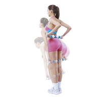 ALLWINWIN MSK16 — bâton de Massage, bi-color, 5 boules, jambes roulants, muscles