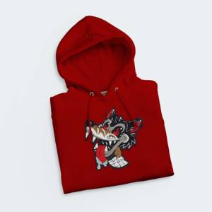 เสื้อฮู้ดสวมหัวลายกราฟิกผ้าฝรั่งเศสเทอร์รี่เสื้อผ้าแนวสตรีทสำหรับฤดูหนาวผ้าคอตตอนปักลาย100% สำหรับผู้ชาย - Product Image 4