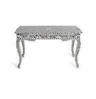 Table d'appoint en os de chameau de qualité supérieure, meubles en incrustation antique, table de salle à manger de luxe moderne pour chambre à coucher