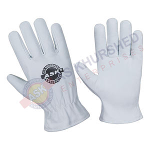 Gants de mains de conducteur en cuir souple industriel durable protecteurs et confortables pour les gants de sécurité de travail de mécanicien de jardin - Product Image 1