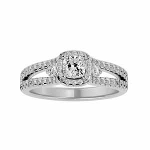 Anillo de Compromiso, Regalo de Año Nuevo con Diamantes Naturales, Oro Blanco, Corte Brillante Redondo, Certificado IGI, Colección para Mujer, Venta al por Mayor - Product Image 1
