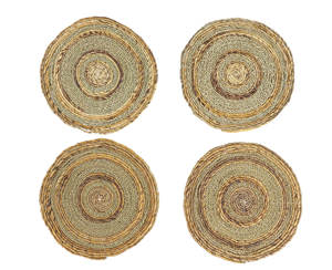 Diseño Especial, Venta al por Mayor, Salvamanteles/Posavasos Redondos Minimalistas de Seagrass Tejidos a Mano y Ecológicos en Caja para Uso en el Hogar y Restaurantes - Product Image 5