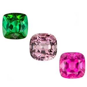 7mm coussin coupe naturel MULTI TOURMALINE prix de gros haute qualité facettes pierres précieuses en vrac TOURMALINE NATURELLE - Product Image 1