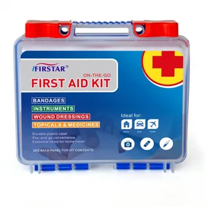 Mini botiquín de primeros auxilios de plástico, caja de primeros auxilios fácil de abrir - Product Image 1