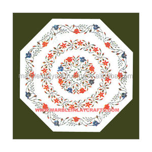 Blanc Marbre Octogonale Inlay Table Tops - Product Image 1