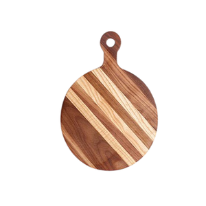 Planche à découper de forme ronde de qualité supérieure Planche à découper de légumes en marbre et en bois pour la cuisine - Product Image 2