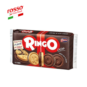 Biscuits Filled With Cocoa Family pack of 6 Pcs Pavesi Ringo Assortment of shortbread biscuits - Made in Italy Pastry Sweet