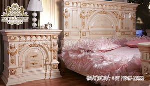 Juego de muebles de dormitorio de madera de teca antigua, camas talladas clásicas en estilo moderno, tamaño personalizado, Color personalizado para decoración del hogar - Product Image 2