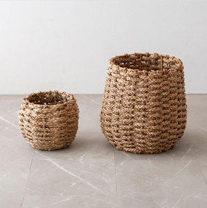 Panier tissé écologique avec couvercle pour le rangement du linge fabriqué au Vietnam - Product Image 5