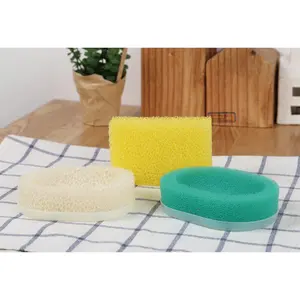 High Quality Non Adhesive Soap Case Sponge Scourer of Drainage Design black and white customized colors