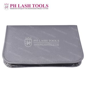 Gris cremallera elástico sosteniendo 8 pinzas tus pinzas son una inversión proteger con PH Lash herramientas pinzas caso - Product Image 5