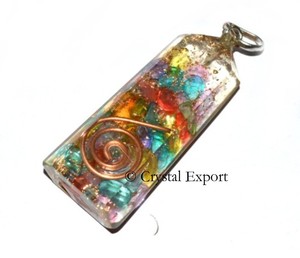 Wholesaler of Falte Pencil Chakra Orgone Pendants : Falte Pencil Chakra Orgone Pendants for Sale - Product Image 1