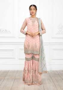 Cou de broderie lourde personnalisé, travail fait à la main et en pierre, 7 pièces - Product Image 5