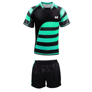 Uniforme de rugby sur mesure de haute qualité avec manches longues, tissu en molleton 100% coton, séchage rapide et respirant, couleur et logo personnalisés - Product Image 2