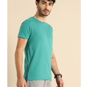 T-shirt personnalisé pour homme en jersey de coton, coupe classique, design contrasté, tissu premium, streetwear décontracté, haut tendance - Product Image 2