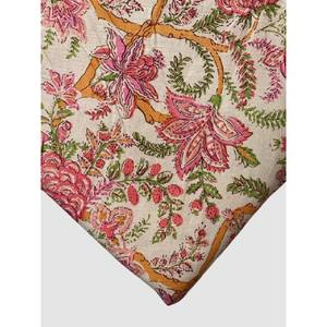 Tissu en coton à fleurs indiennes Tissu pour vêtements pour femmes Imprimé en coton au mètre Imprimé en blocs pour vêtements pour femmes - Product Image 6