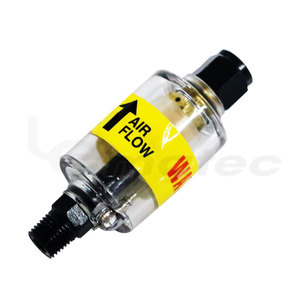 Séparateur huile-eau Lematec 1/4 NPT avec filtre à air et valve de vidange pour outils pneumatiques et pistolet de pulvérisation - Product Image 1