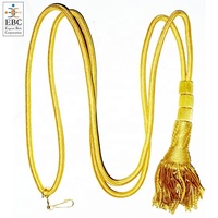 Grossiste en glands métalliques dorés OEM pour robes ecclésiastiques et liturgiques, glands personnalisés pour prêtres, clergé, évêques, cordon avec glands