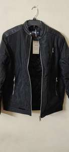 Vestes en coton teintes en pièce, coupe-vent à col montant et fermeture éclair intégrale, manches longues pour hommes, marques authentiques - Product Image 6