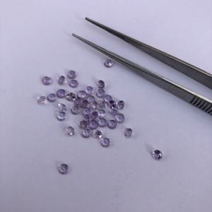 Pierres précieuses en améthyste violette naturelle facettées rondes de 4 mm, 6 mm, 8 mm, pierres calibrées en vrac pour la fabrication de bijoux, directement du fabricant - Product Image 1