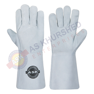 ถุงมืองานเชื่อม TIG ถุงมือยาว388 En 407ได้รับการรับรองสำหรับงานเชื่อมก่อสร้าง - Product Image 1