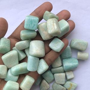 Piedra de amazonita verde azul natural de 20mm y 30mm pulida, tamaño libre suave, pepitas caídas, piedras preciosas por kilogramo a precio mayorista - Product Image 4