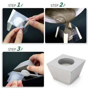 Kit de Soporte Hexagonal de Hormigón para Hacerlo Usted Mismo, Mortero Gris, Decoración Ecológica para el Hogar, Portavelas Hecho a Mano - Product Image 4