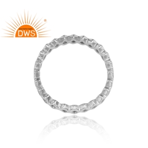 Anillo de plata de ley fina de diseño hecho a mano, joyería de plata para mujer, regalo para ella - Product Image 2