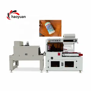 HY-450 Haoyuan Otomatis Pizza Makanan Segar Ukuran Panas Shrink Film Terowongan Bungkus Mesin Pembungkus