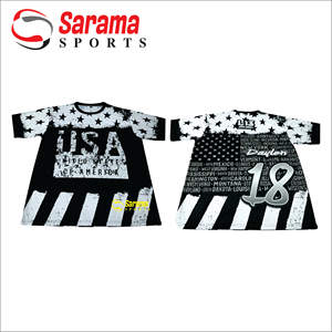 เสื้อเจอร์ซีย์เบสบอลสำหรับผู้ชายเสื้อซอฟต์บอลพิมพ์ลายออกแบบโลโก้ซับลิเมชัน - Product Image 3