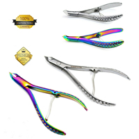 Coupe-ongles épais professionnels, pince à cuticules incurvée pour peaux mortes, en acier inoxydable durable et tranchant, à mâchoires larges pour doigts