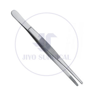 Top Meilleure Vente Professionnel 14 cm Médical Coton Pince À Épiler Chirurgical Pouce Pansement Forceps Dentelé En Acier Inoxydable Manuel CE - Product Image 1