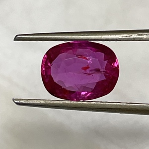 อัญมณีอัญมณีอัญมณีเจียระไนทรงรี3กะรัต100% อัญมณีสีชมพูแดงแบบไม่ถูกทำให้ร้อนตามธรรมชาติสำหรับเครื่องประดับคริสตัลเพชรอัญมณีหลวม - Product Image 3