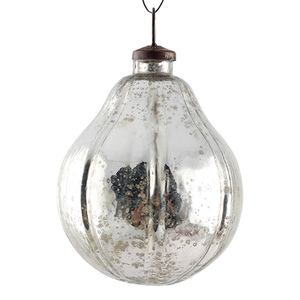 Fait à la main Premium En Verre Multicolore Papaye Forme Noël Suspendus Ornement Décoration G-441 - Product Image 1