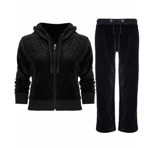 โลโก้ที่กำหนดเองฤดูใบไม้ร่วงผู้หญิงราคาถูกชุด/กำมะหยี่ติดตามชุดผู้หญิง - Product Image 1