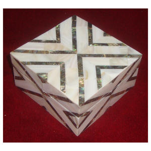 Caja de joyería con diseño de incrustación de hueso de perla, madre Regular, para revendedores - Product Image 1