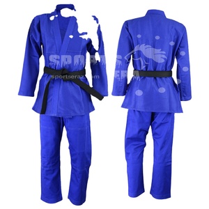 Kimono de judo brodé sur mesure - Vêtements de sport ultra légers en polyester/coton pour hommes, fabriqués au Pakistan - Product Image 1