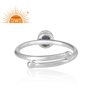 Iolite-Anillo de plata de primera ley con gema para mujer, sortija, plata esterlina, primera ley, Gema fina - Product Image 4
