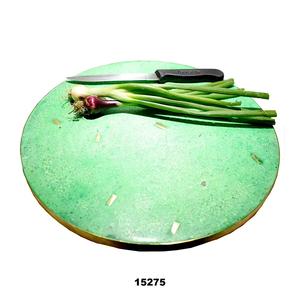 Offre spéciale, modèle moderne personnalisé, planche à découper en marbre vert de 12 pouces/planche à découper ronde/plateau de fromages - Product Image 1