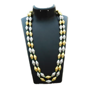 Collier traditionnel en perles 2 épaisseurs pour femmes et filles, fait à la main, avec perles dualone tribal dholki, nouveau design - Product Image 2