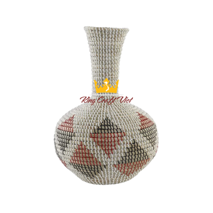 Rústico hecho a mano paja Seagrass florero piso florero ratán mimbre Mesa florero decorativo hogar Oficina Hotel de Vietnam - Product Image 2