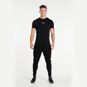 T-shirts pour hommes à coupe sèche personnalisée de haute qualité quantité minimale de commande bas tissu respirant à manches courtes conception de musculation musculaire écologique - Product Image 5