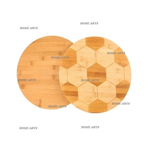 Juego de 2 tablas de cortar de madera, tabla de cortar de verduras de forma redonda de tamaño personalizado a un precio asequible - Product Image 1