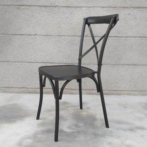 เก้าอี้ร้านกาแฟโลหะหลากสีแบบโบราณแบบทันสมัยพื้นนิ่มเฟอร์นิเจอร์ร้านอาหารเหล็กสำหรับโรงแรมห้องอาหาร - Product Image 2