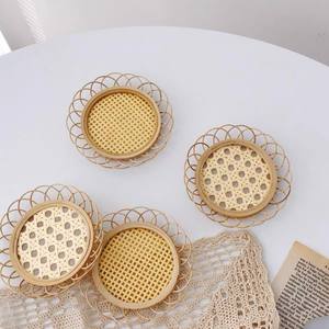 Factory Adorable <b>Rattan</b> <b>Placemat</b> Coaster to Decor Your Kitchen - Eco-friendly <b>Rattan</b> Mat for Tableware Dinnerware Party Wedding - Product Image 4