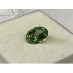 Pierre précieuse naturelle rare, 1 pièce, pierres précieuses naturelles de forme ovale, couleur vert ou grenat - Product Image 1