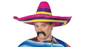 Sombreros de paja de ala ancha, Sombrero de Material Natural, Sombrero de paja de arco iris para fiesta en la playa - Product Image 2