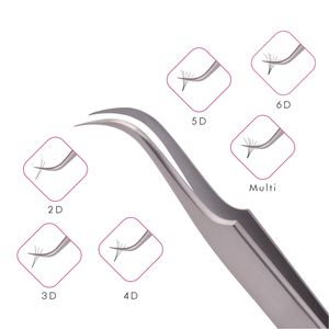 Eyelash Extension Wide Curved Tip Tweezer in Water Sand Color Private Label, Stainless Steel Eyelash Extension Tweezer - Product Image 4